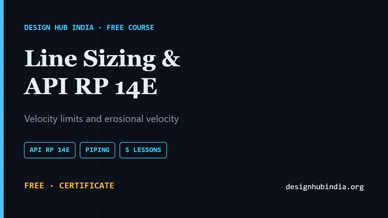 Line Sizing & API RP 14E for Process Engineers